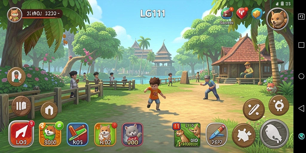 Tampilan gameplay LG111 yang seru dan interaktif.