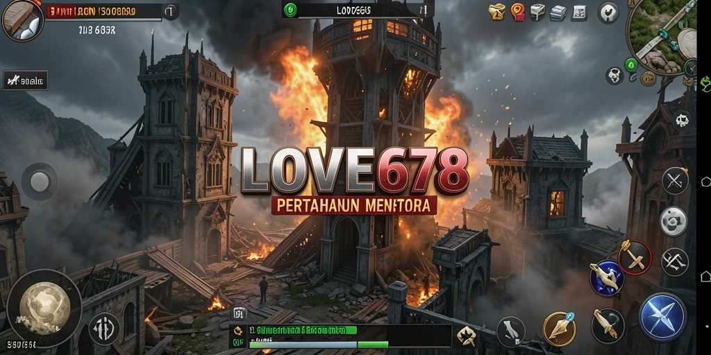 Tangkapan layar menampilkan aksi seru Tower Defense di LOVE678.