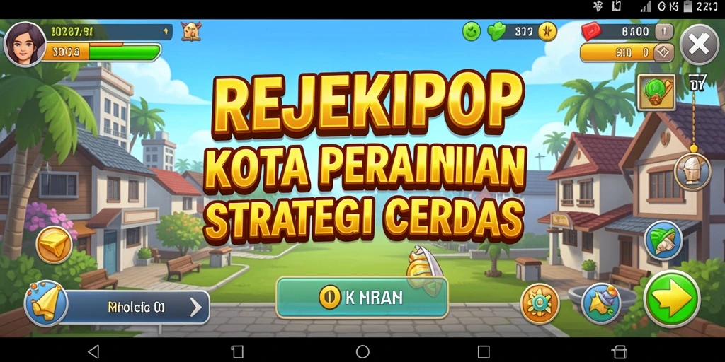 Screenshot gameplay menunjukkan pertahanan aktif dalam game Tower Defense.