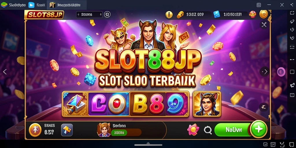 Tampilan gameplay menarik dari SLOT88JP dengan mesin slot inovatif.